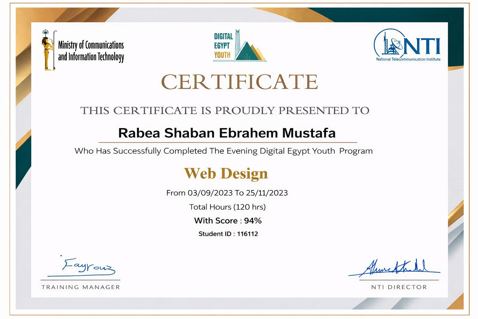 Web Design Training Program