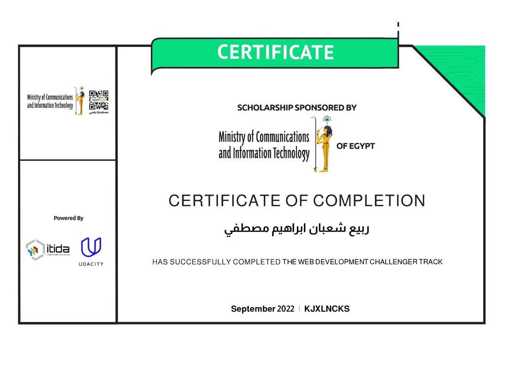 Web Development Challenger Track